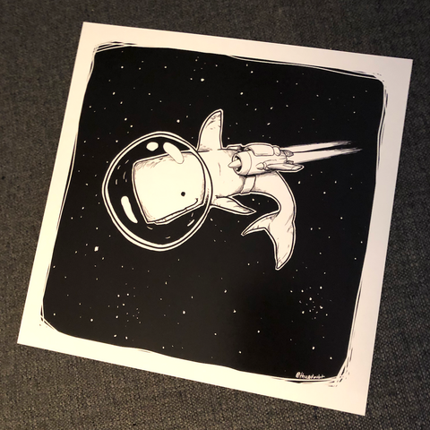 "Space Whale" Print